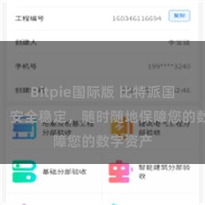 Bitpie国际版 比特派国际钱包：安全稳定，随时随地保障您的数字资产