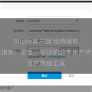 Bitpie客户端 比特派钱包下载指南：安全、便捷的数字资产管理工具