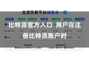 比特派官方入口  用户在注册比特派账户时